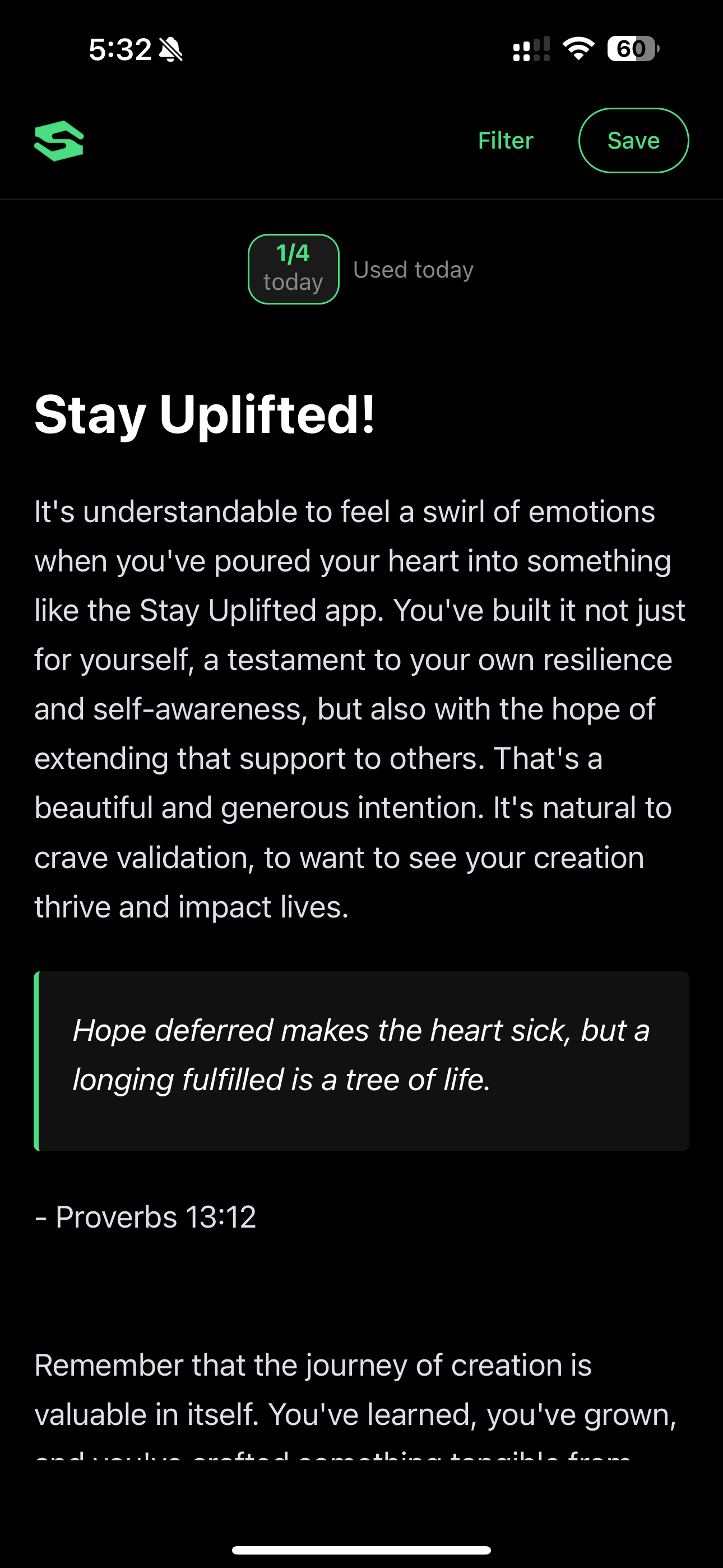 Receive Personalized Upliftment